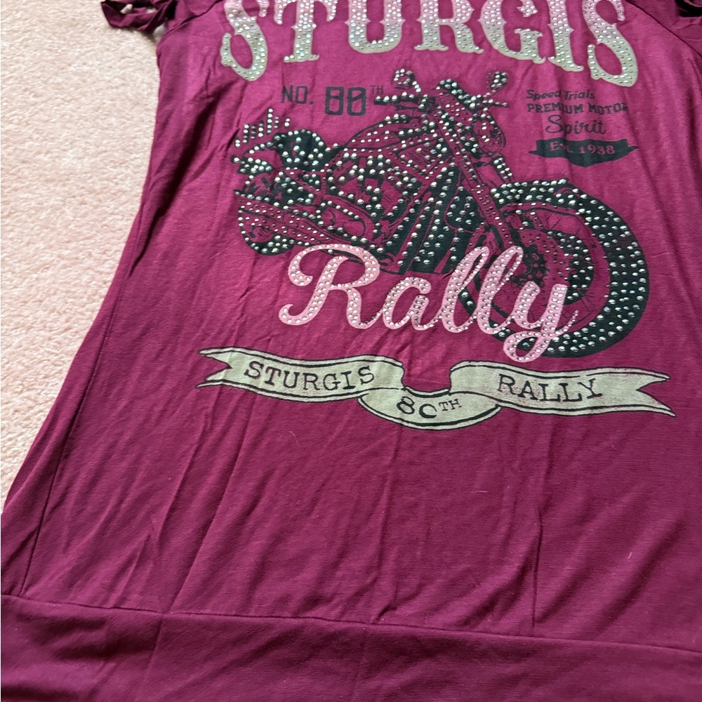 Liberty Purple Blouse with Ornate Design